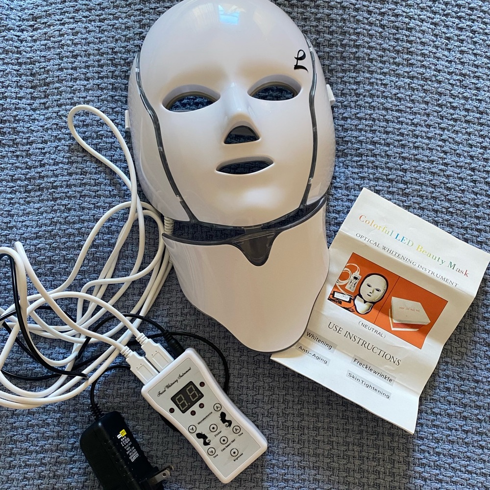 Colorful LED beauty mask